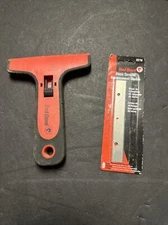 Brand New Red Devil 3276 Single Edge Scraper Blades  5 Pack With Used Handle