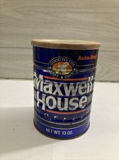 Vintage Maxwell House coffee can 13 ounce with lid