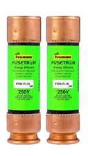 Cooper FRN-R-50 50Amp Fusetron Dual Element Time-Delay Fuse 250V 2 Pack