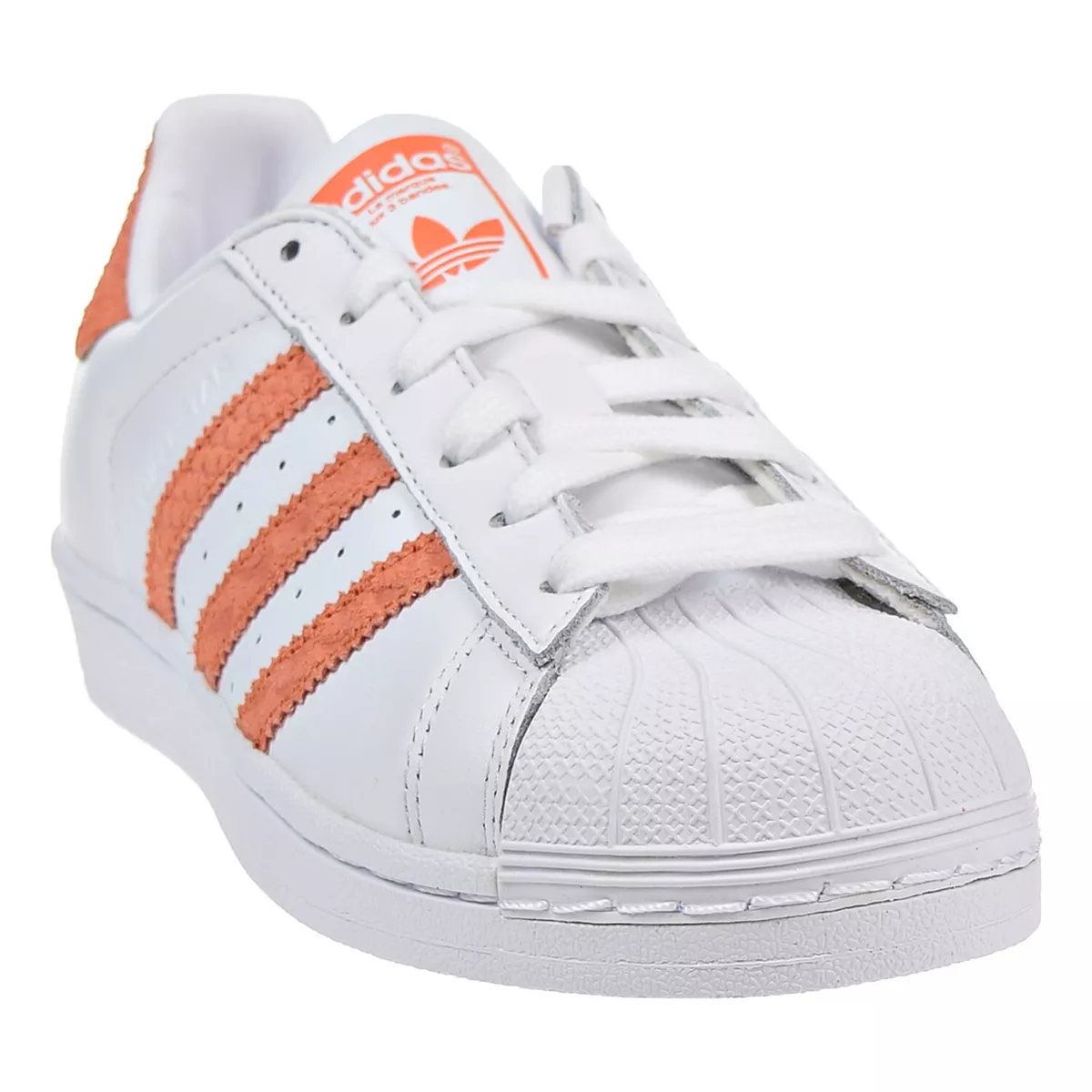 Adidas Superstar W Women s Shoes Footwear White Chalk Coral Off White cg5462