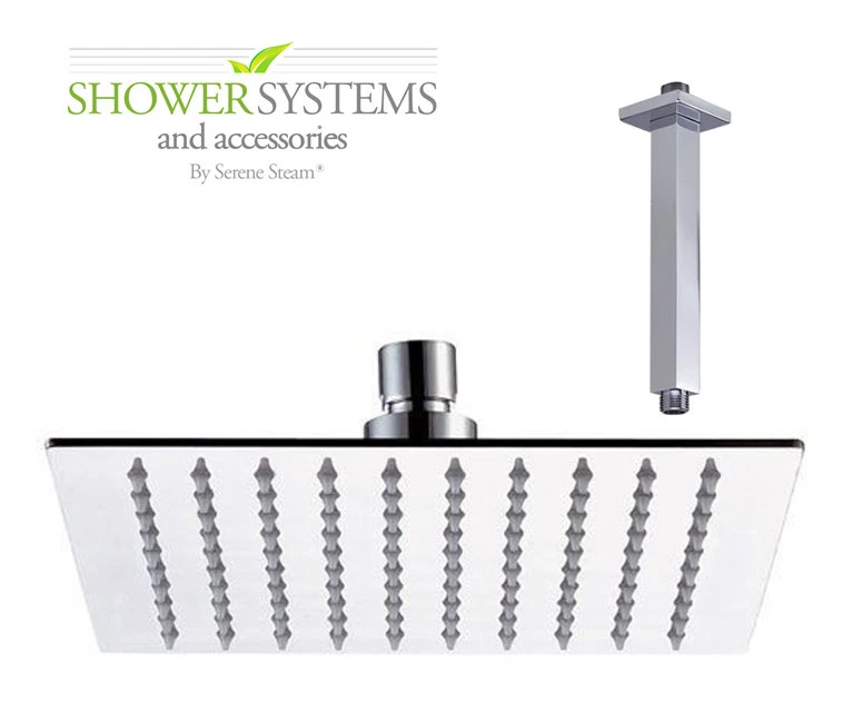Luxury Ultra-Thin High Pressure 10'' Square Rainfall Shower head