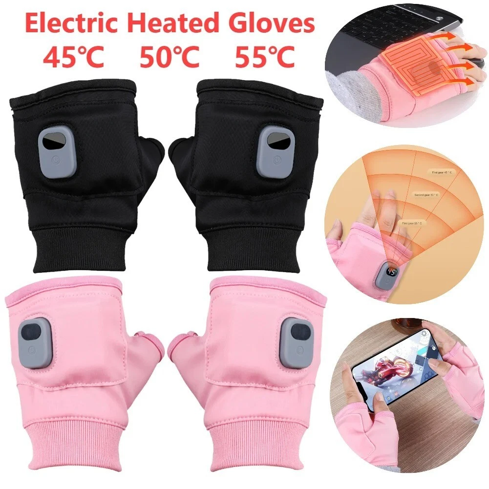 USB Heated Winter Gloves for Skiing, Hiking, and Driving.
