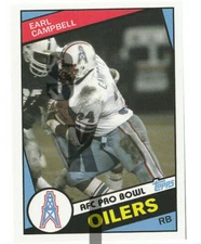 1984 STCC #38 Earl Campbell Topps HOF Hall of Fame Houston Oilers custom