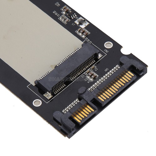 Mini Pcie PCI-E SSD mSATA to 2.5" SATA3 Convertor mSATA-SATA Adapter Card Black - Bild 4 von 5