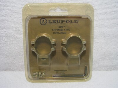 Leupold STD LOW Scope Rings Silver .650'' 49899