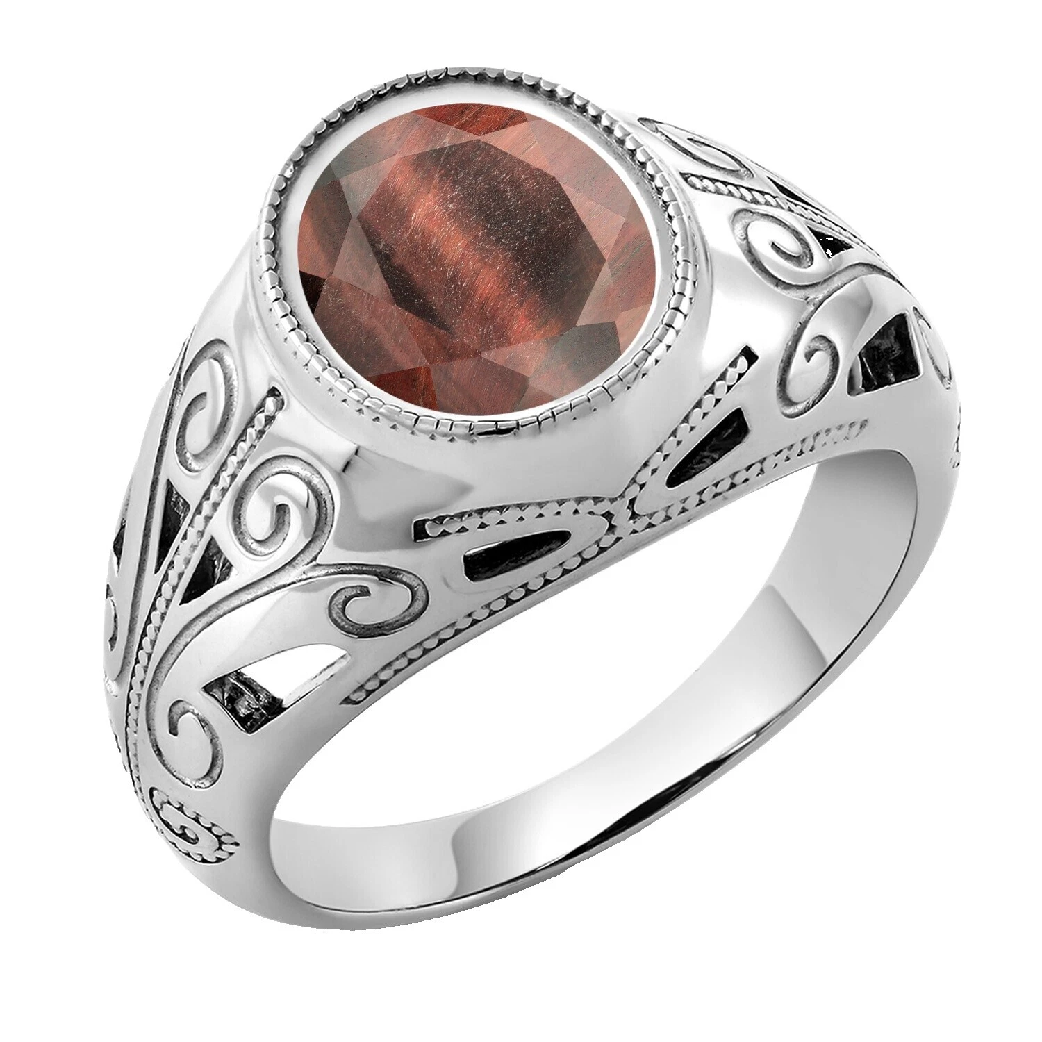 Tiger's Eye Tie Clasps & Tacks for Men