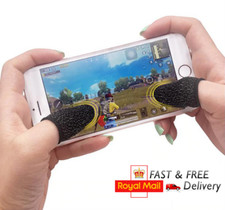 2 x Mobile Gaming Sweat Proof Finger Thumb Gloves Touch Screen for PUBG Game UK