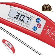 Digital Food Thermometer Probe Cook Meat Temperature BBQ Kitchen Turkey Jam UK