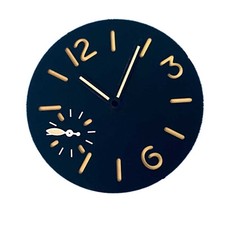 34.5mm Watch Dial Face Green Luminous With Hands For ETA6497 ST3600 Movement