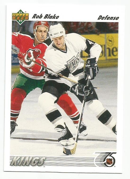 ROB BLAKE 1991-92 UPPER DECK CARD NEAR MINT+ CONDITION
