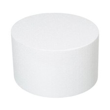 Round Foam Cake Dummies 10x6 Inch Polystyrene Circle Dummy Cake Set for Weddi...