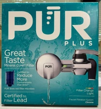 PUR PLUS - PFM400H - Faucet Mount Water Filtration System - Chrome