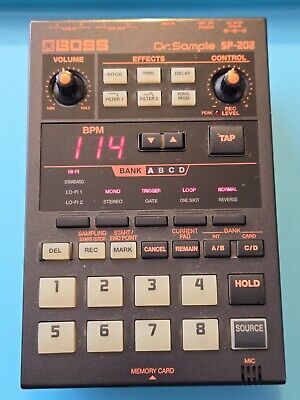 VINTAGE ROLAND BOSS SP-202 DR SAMPLE SP-202 SAMPLER DJ DRUM VINTAGE ROLAND BOSS SP-202 DR SAMPLE SP-202 SAMPLER DJ DRUM