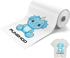PUNEHOD A3+ DTF Roll PET Film Transfer Roll Film Sublimation 13 in x 328 FT