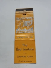 The Red Lantern Garwin Iowa Matchbook Cover