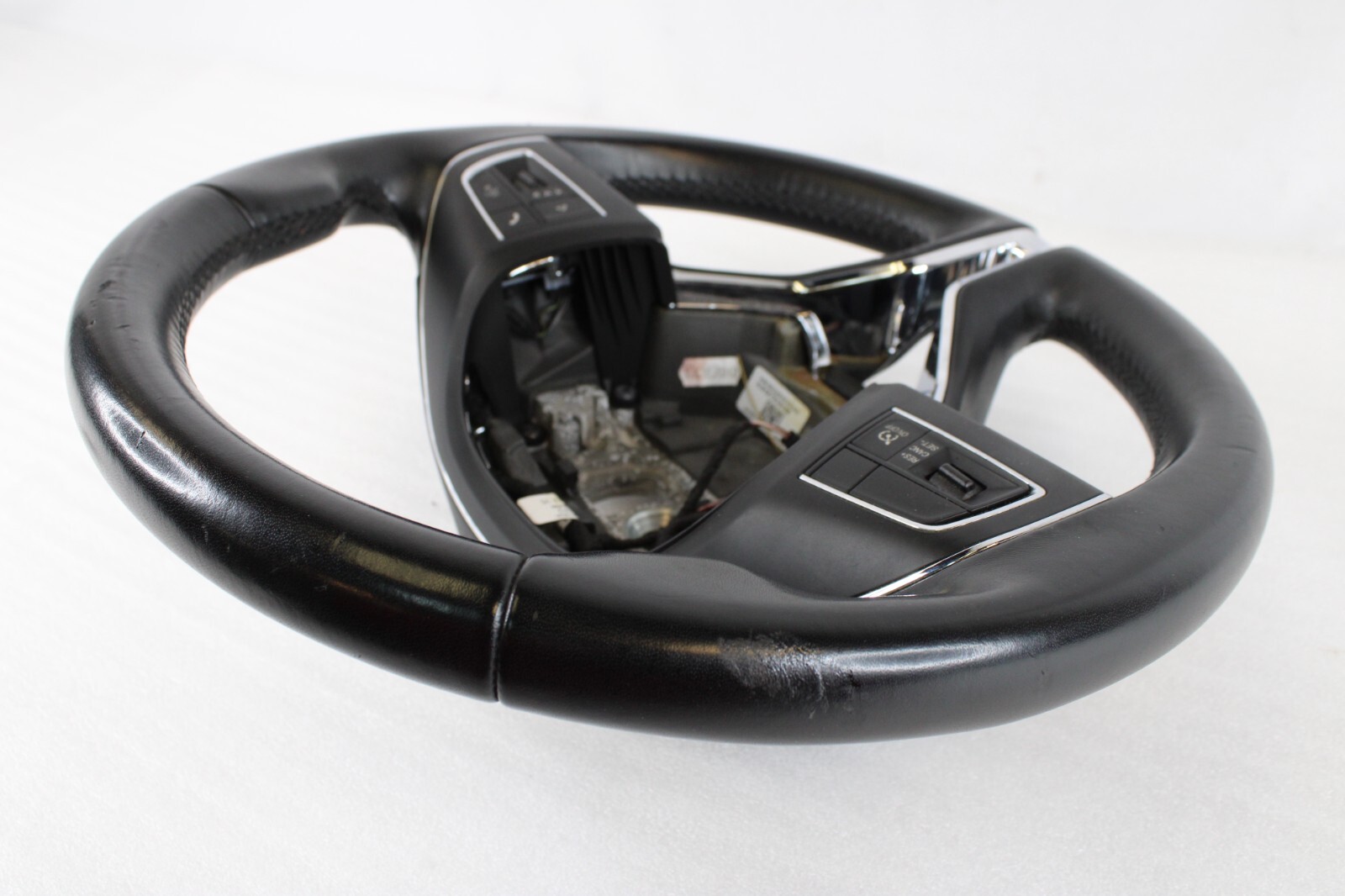 🚀 2014-2017 Maserati Ghibli Quattroporte Steering Wheel Leather Black OEM