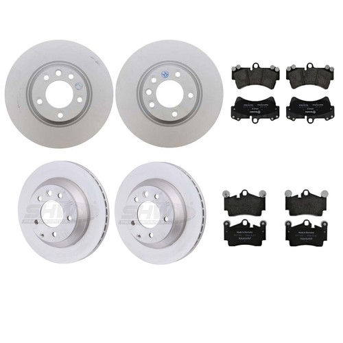 SHW Performance OEM Front & Rear Brake Kit Disc Rotors Genuine Pads for