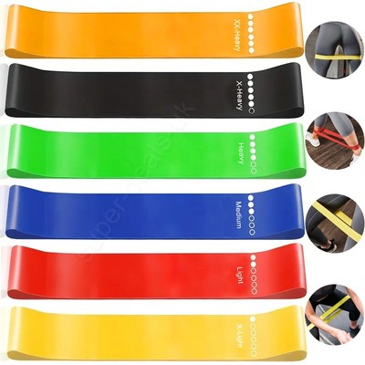 Widerstandsbänder Übung Sport Loop Fitness Home Gym Yoga Latex Set oder Singles