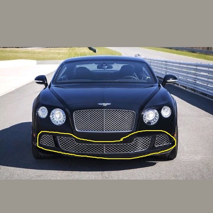 Bentley Continental Gt Chrome Front Bumper Grill Set