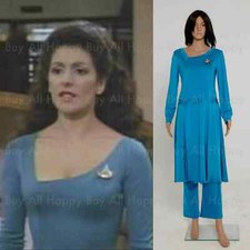 Star Trek Deanna Troi Dress Cosplay Costume Halloween