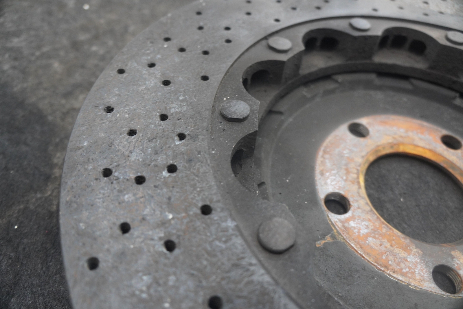 Rear Left Disc Brake Rotor Carbon Ceramic 11C0772CP OEM McLaren 650S 2015
