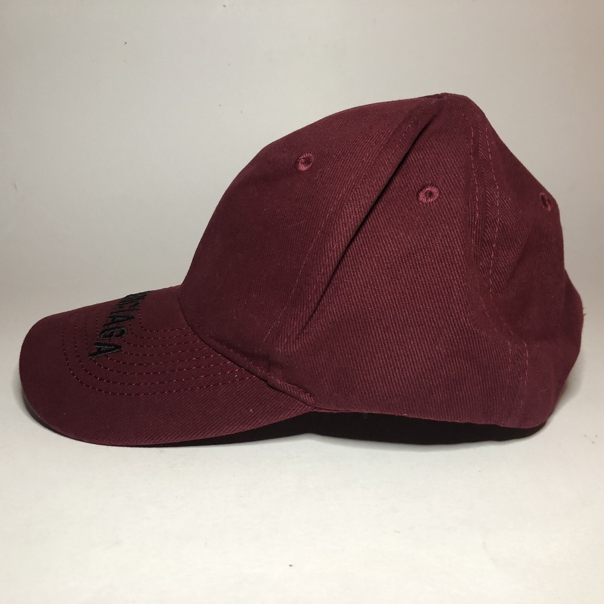 BALENCIAGA バーガンディ 赤キャップ Balenciaga Logo Visor Cap Burgundy Size Large | eBay