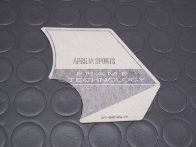 APRILIA ORIGINAL AUFKLEBER AF1 125 SYNTHETIS FUTURA ADVANCED FRAME TECHNOLOGY #3