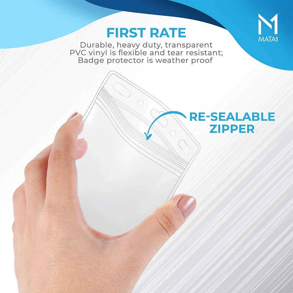 2 Упаковки водонепроницаемый 4 «x 6» паспорта держатель ID вакцинации карты протектор путешествий - Изображение 4 из 4