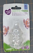3 Silicone Nipples Parent's Choice 6 Months Fast Flow Standard Soft Nipples