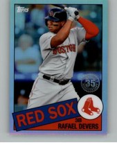 2020 Topps Chrome Rafael Devers 85TC-8   Boston Red Sox 1985 Topps Baseball
