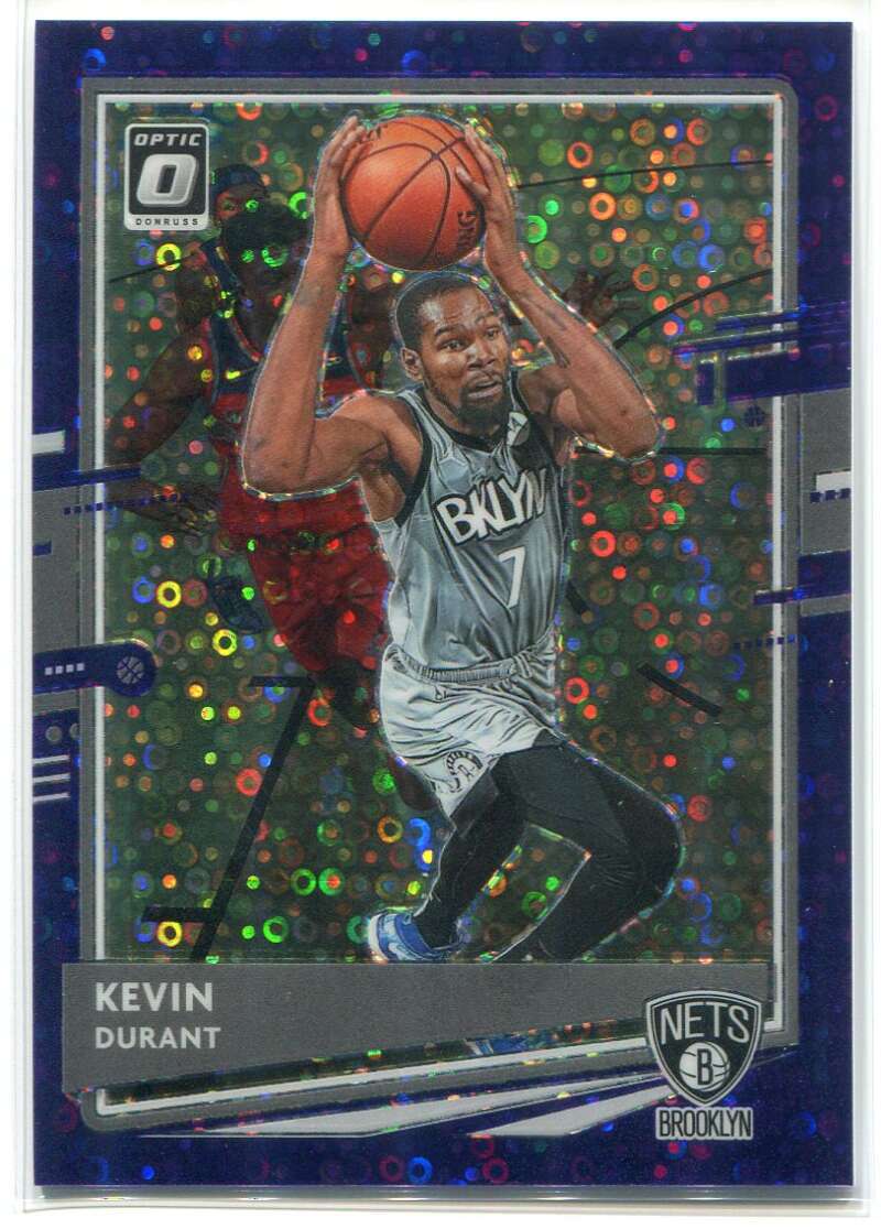 2020-21 Donruss Optic Fast Break Purple Refractor 136 Kevin Durant 21/95