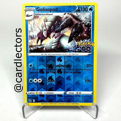 ぽぽ Pokemon TCG: Pokemon Go Golisopod 026/078 Reverse Holo Rare