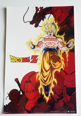 Dragon Ball Z Super Saiyan Goku Poster SDCC 2009 Exclusive 11x17