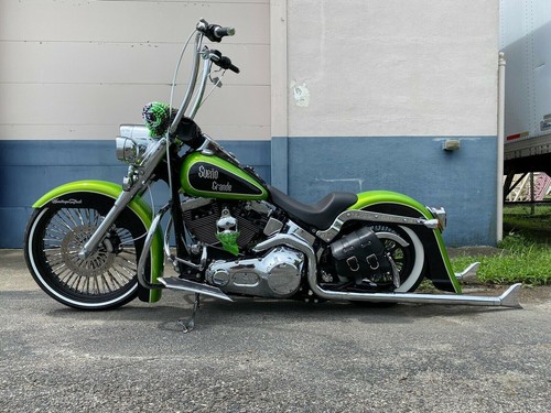 Harley Davidson Cholo Vicla 21" Front Fl Fender And 6" Stretched Rear Fender - Picture 2 of 8