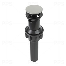 Bathroom Sink Pop-Up Drain Assembly with Overflow for vanity, Brushed Nickel