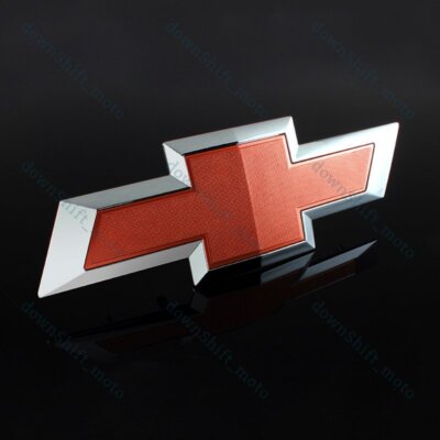 For 2014-2019 Chevy Silverado 1500 2500 Cheyenne Tailgate Red Bowtie Emblem New
