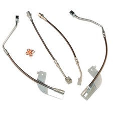 1999-2004 Ford Mustang Front Rear Stainless Steel Brake Hose Kit With Tract... 1999-2004 Ford Mustang Front Rear Stainless Steel Brake Hose Kit With Tract...