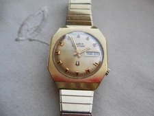 STUNNING VINTAGE 1973 BULOVA ACCUTRON-USA 10K GF/PL 17 JEWELS SERVICED BRACELET.
