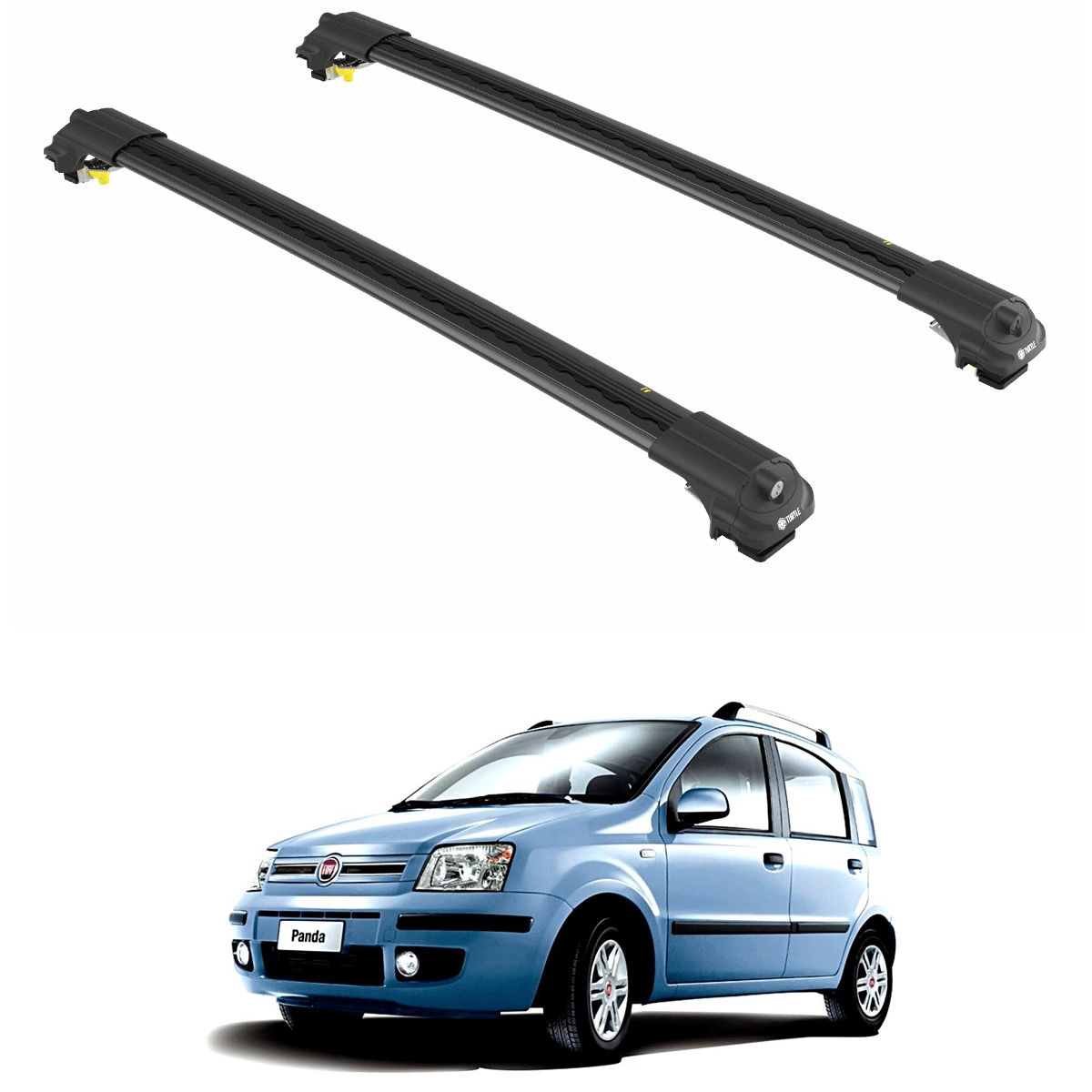 To Fits Fiat PANDA (169) HATCHBACK 2003-2011 Roof Rack Cross Bars