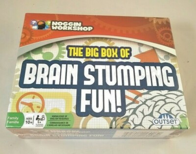 The Big Box of Brain Stumping Fun Board Game Noggin Workshop Outset Media New