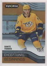 2019-20 Upper Deck Synergy Exceptional Beginnings Orange 95/399 Dante Fabbro f7r