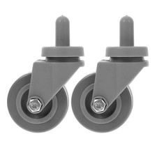  2 Pcs Swivel Stem Caster Mop Bucket Wheel Repair Replacement Dolly Wheels