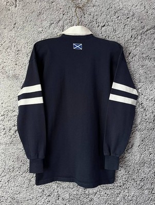 Vintage 2002 Canterbury Scotland Rugby Shirt Long Sleeve Navy Size