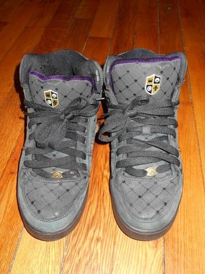 Osiris Men's Skate Sneakers US 9.5 Bronx Private Reserve Black Spade Pattern