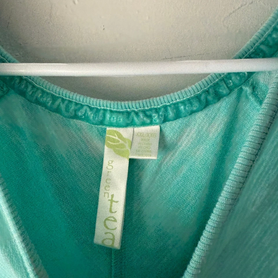 Suéter Pullover Top XXL Verde Menta Menta Manga Larga Dobladillo Alto Bajo Foto 2 de 4