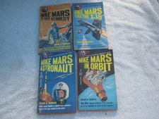 4 SCIENCE FICTION -DONALD A. WOLLHEIM - MIKE MARS SERIES # 1, 2, 3, 4