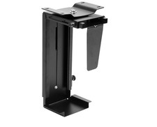 Under Desk Computer Mount W/360 Degree Swivel - CPU Holder for PC Desk No Screws