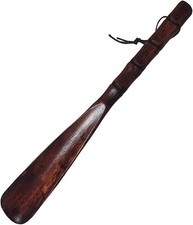 Long Handle Shoe Horn 12.5 Wooden Shoe Helper for Seniors Men Women