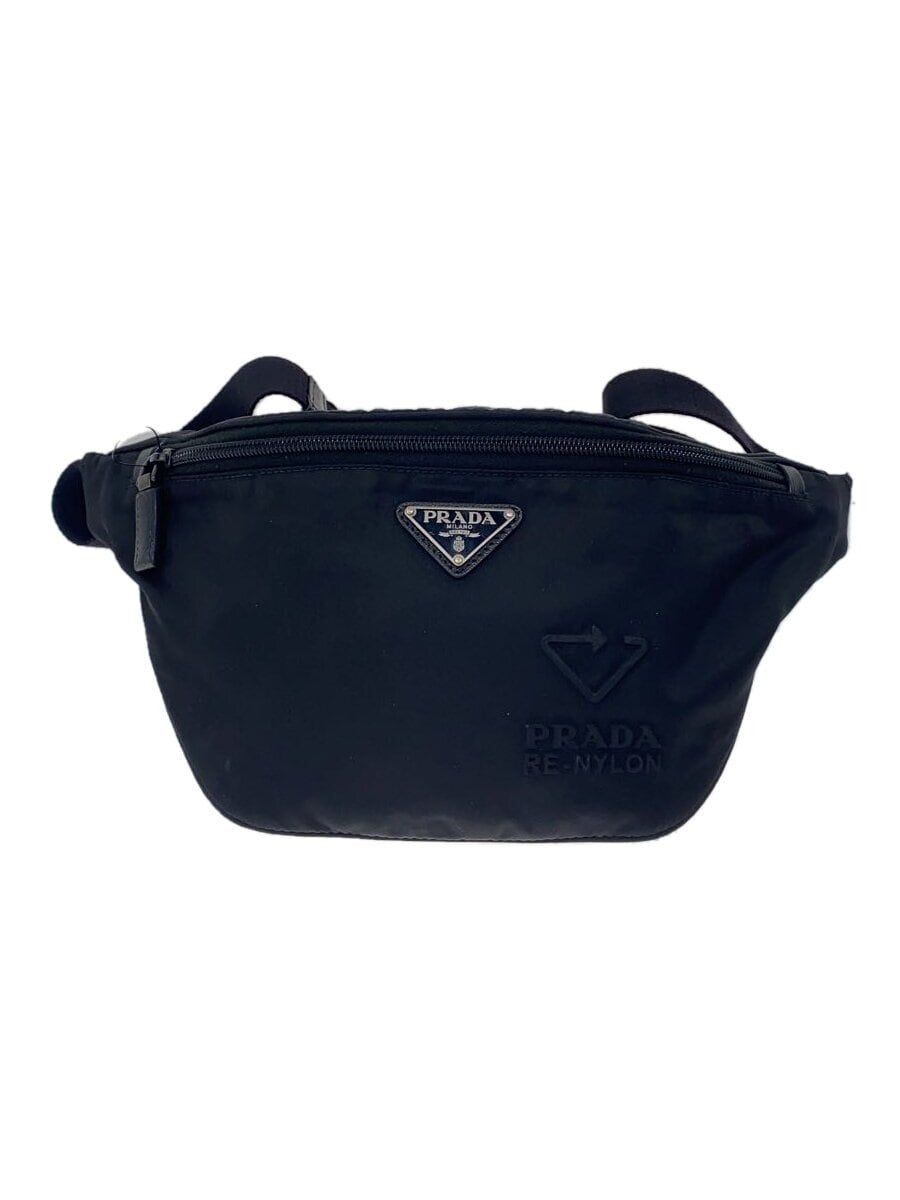PRADA waist bag nylon black 2VL033 Used
