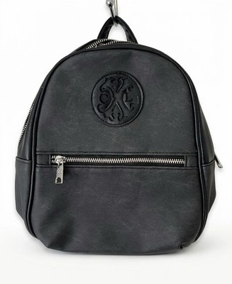 美品⭐︎JEANASIS 【eL】Chain Backpack Christian Lacroix Backpack CXL Womens Black Denim Marley PU Zip